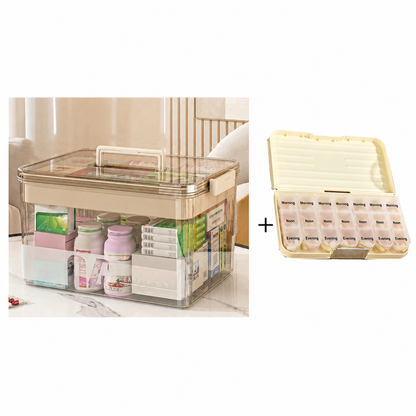 Transparent Medicine Storage Box