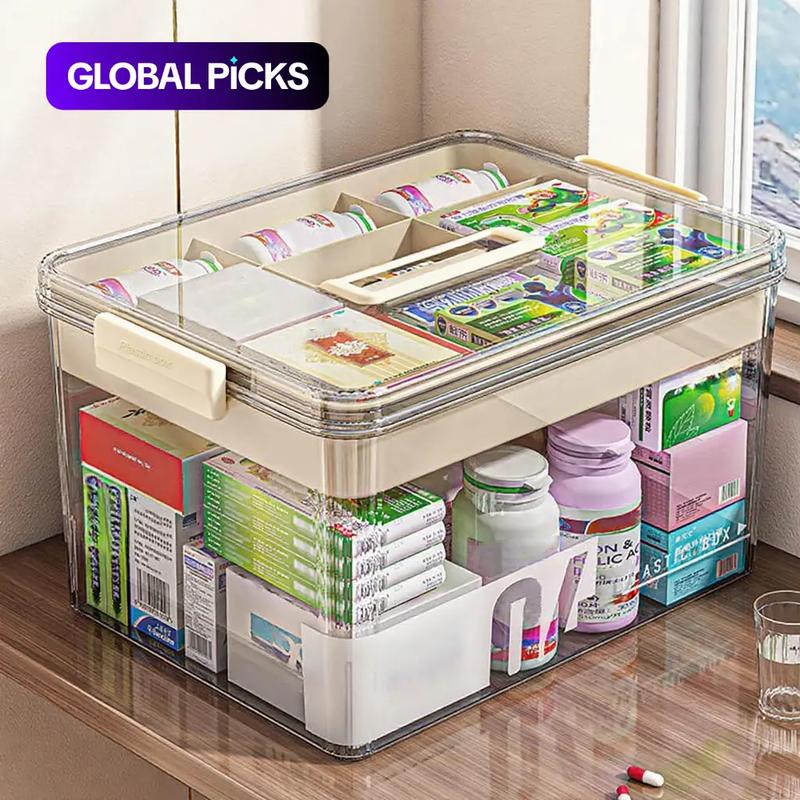 Transparent Medicine Storage Box